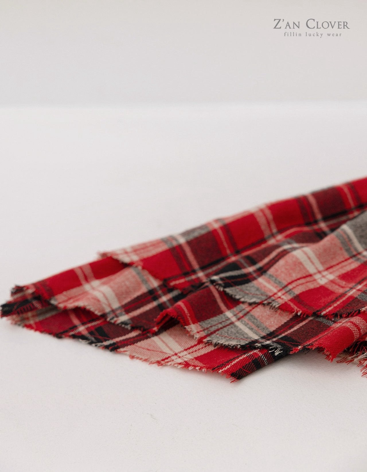 【予約】check unbalance skirt / zanclover (3-19号)