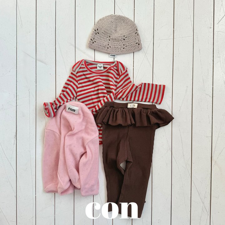 【予約】カラーリブTシャツ / con. (XXS-M)