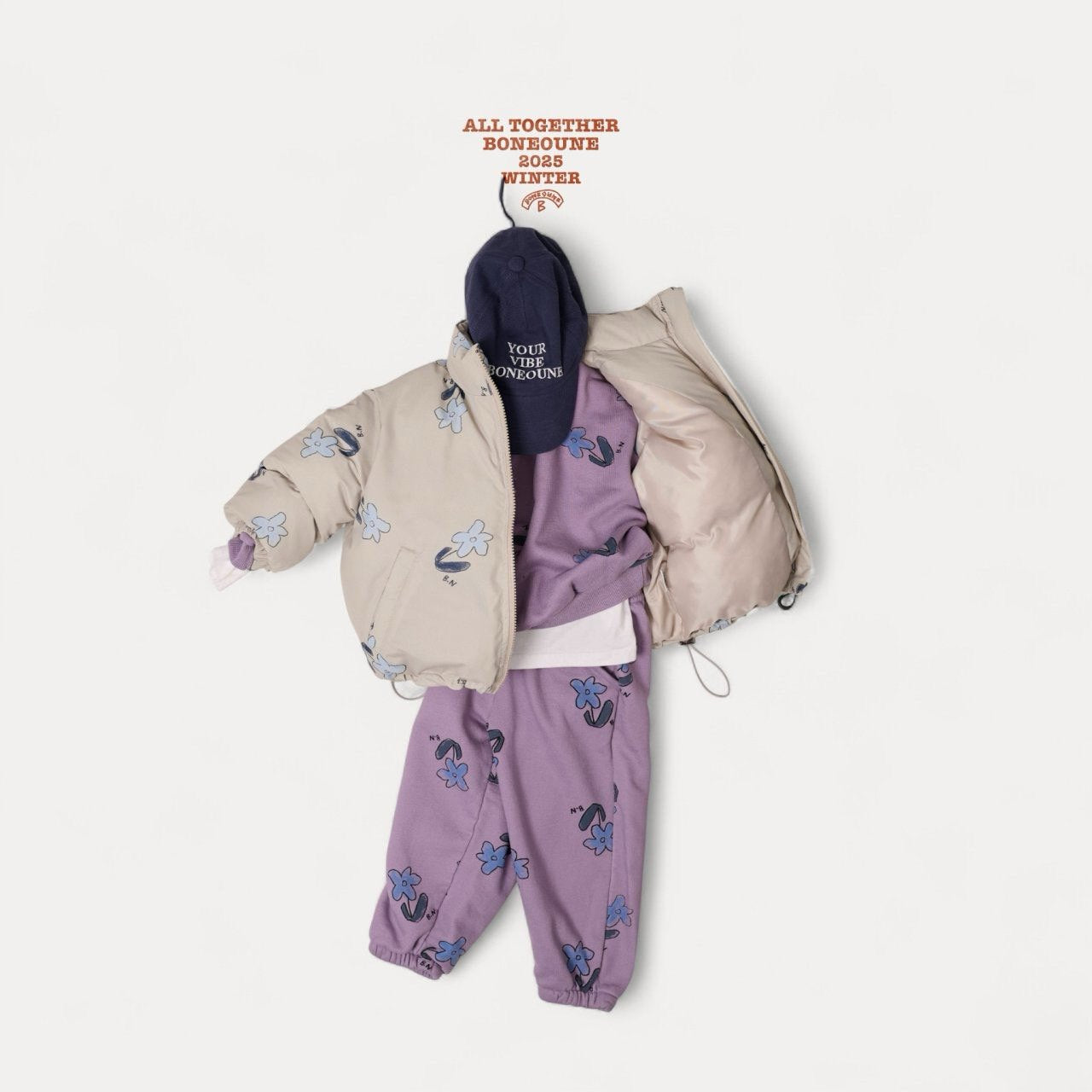 【予約】blue flower pigment mtm / boneoune (XS-JL)