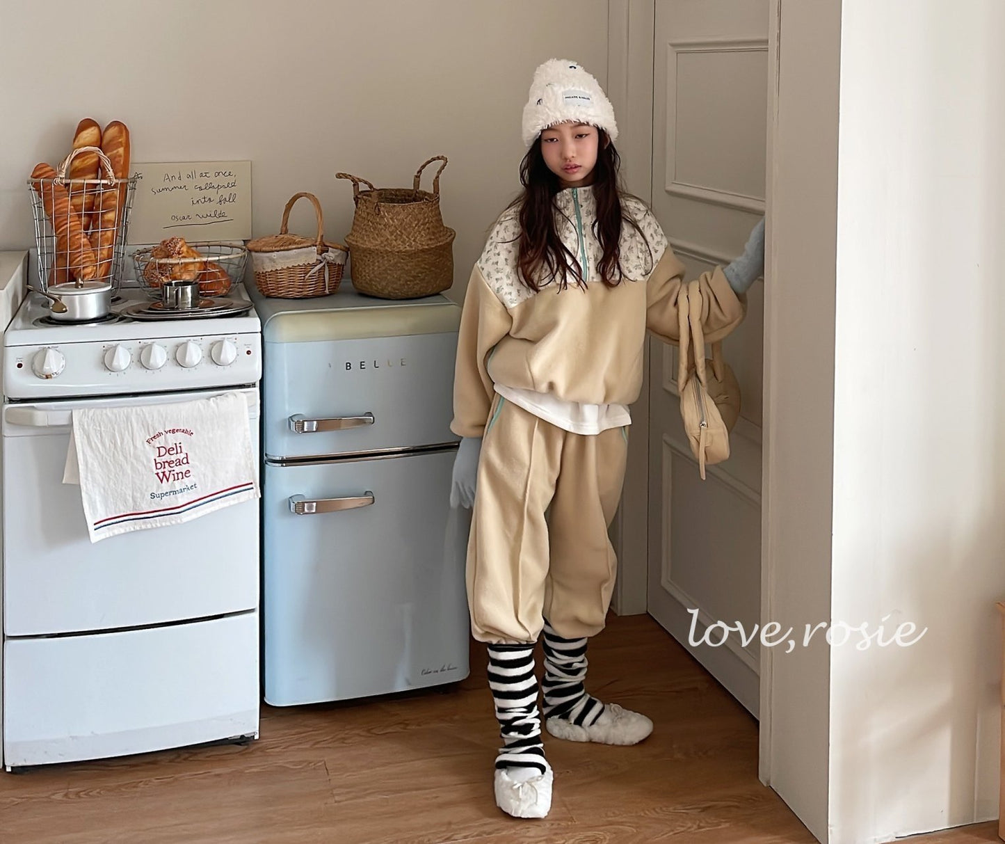 【予約】flower fleece set / love rosie (L-3XL)