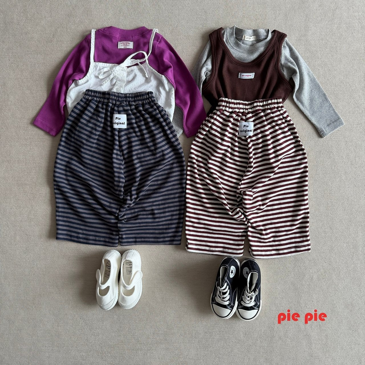 【予約】cocoa border jogger pt / pie (XS-XL)