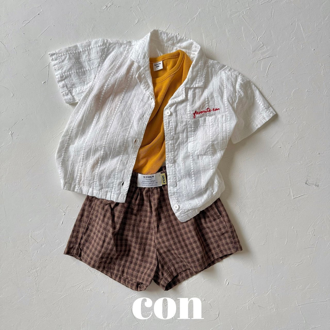 【予約】check pants / con