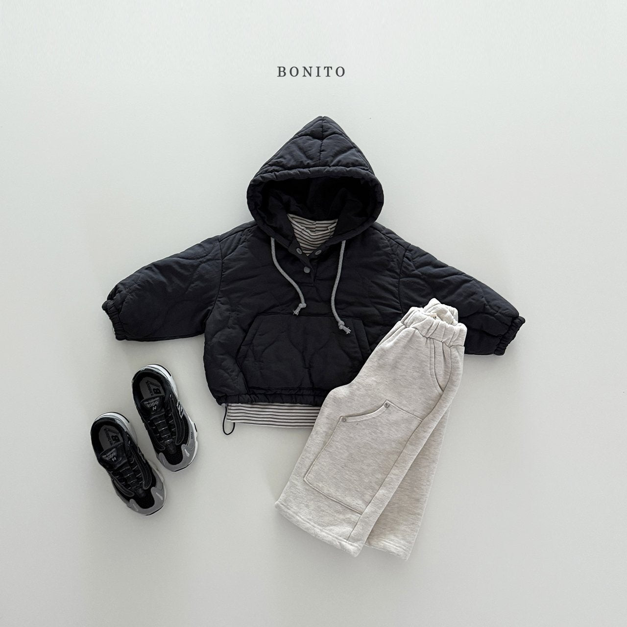 【予約】quilting hoodie / bonito (12M-JM, adult)