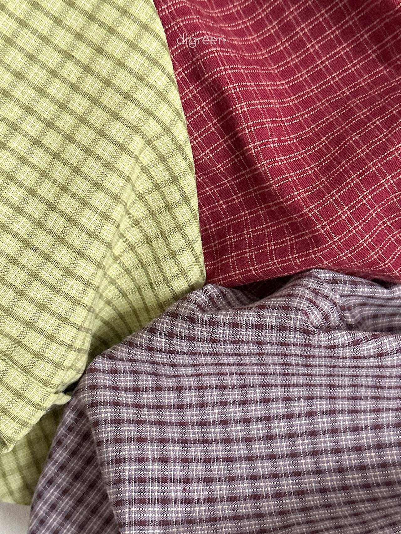 【予約】picnic check shirt / digreen (S-XXL)