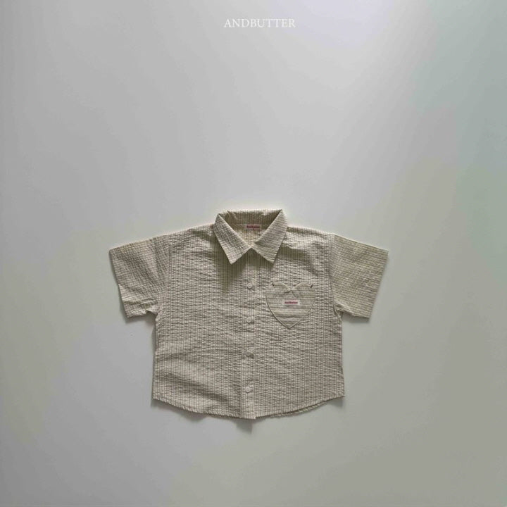 【予約】Bebe Heart Shirt / andbutter(S-JM)