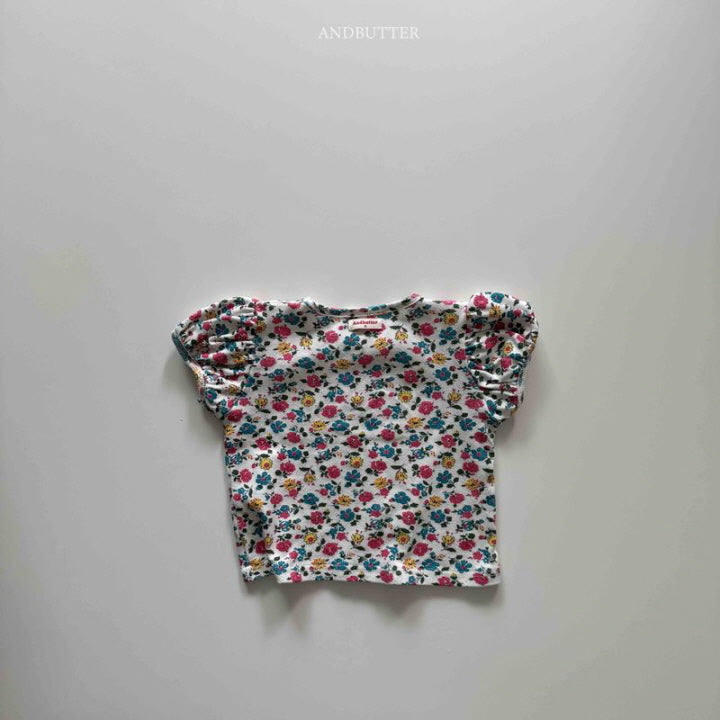 【予約】Eyelet puff T / andbutter(S-JM)