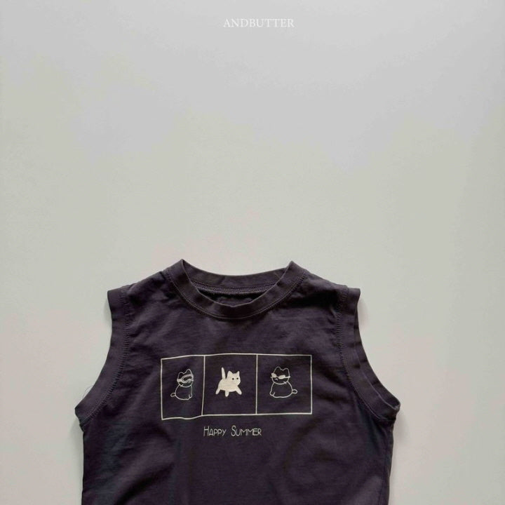 【予約】 Summer happy sleeveless / andbutter(S-JM)