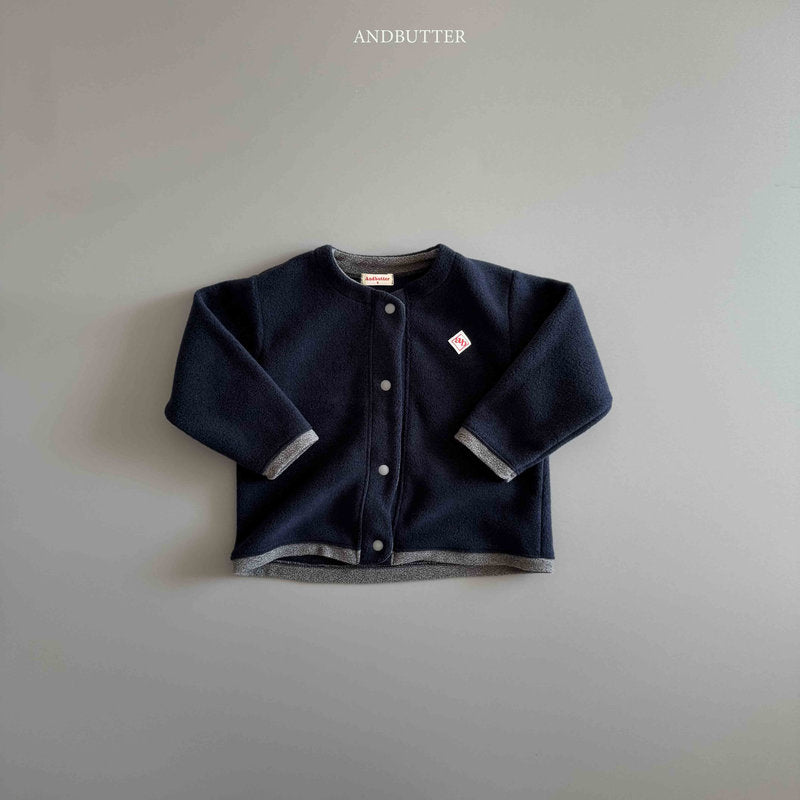 【予約】Fleece Mix Cardigan / andbutter (S-JM)