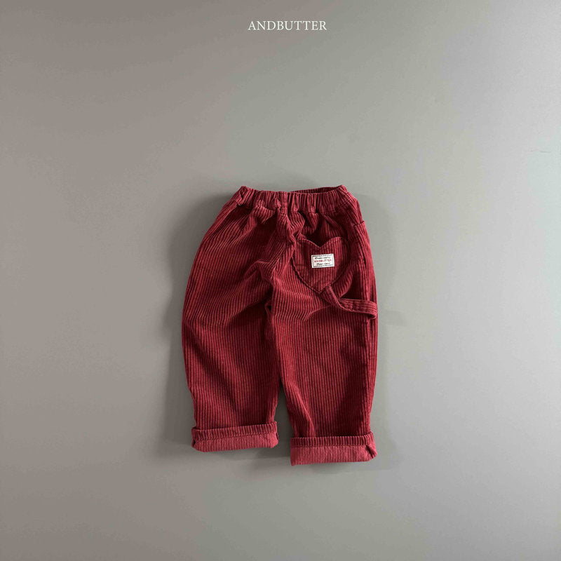 【予約】Love Ring Corduroy Pants / andbutter (S-JM)