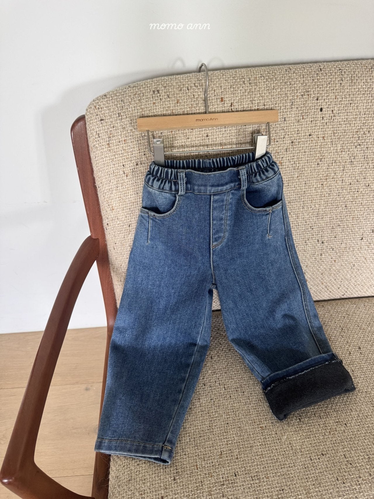 【予約】Flack denim pants / momoann (5-17号) 플랙