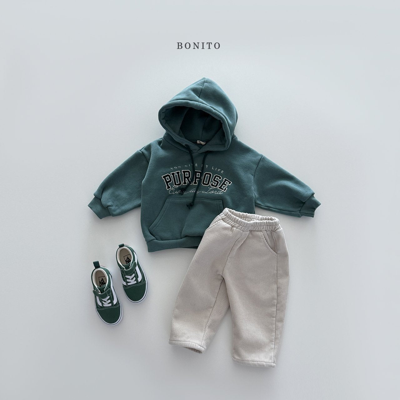 【予約】PURPOSE hoodie / bonito (12M-JM, adult)
