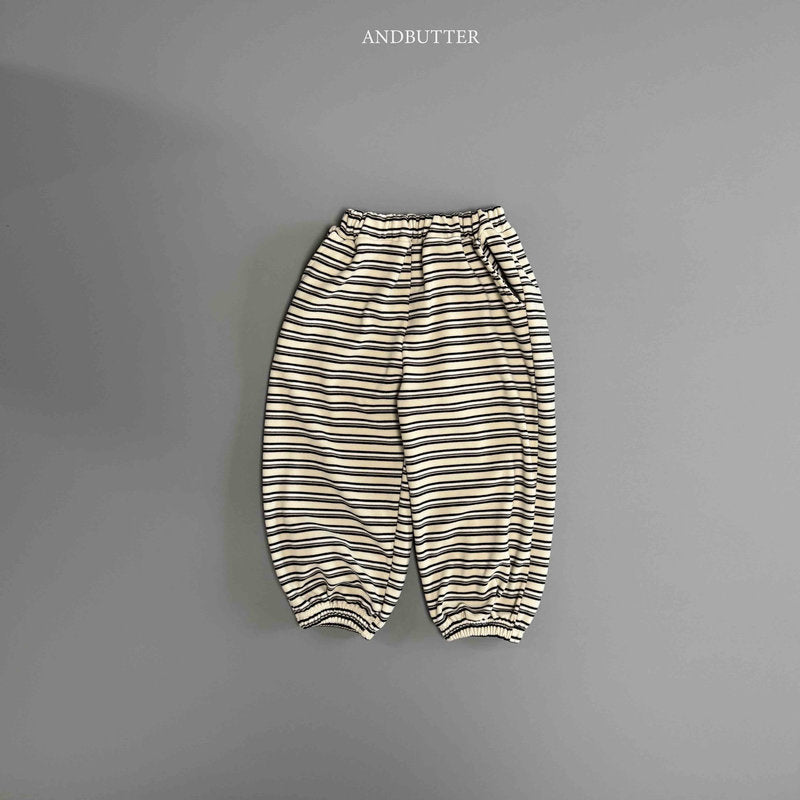 【予約】Mellow Stripe Jogger / andbutter (S-JM)