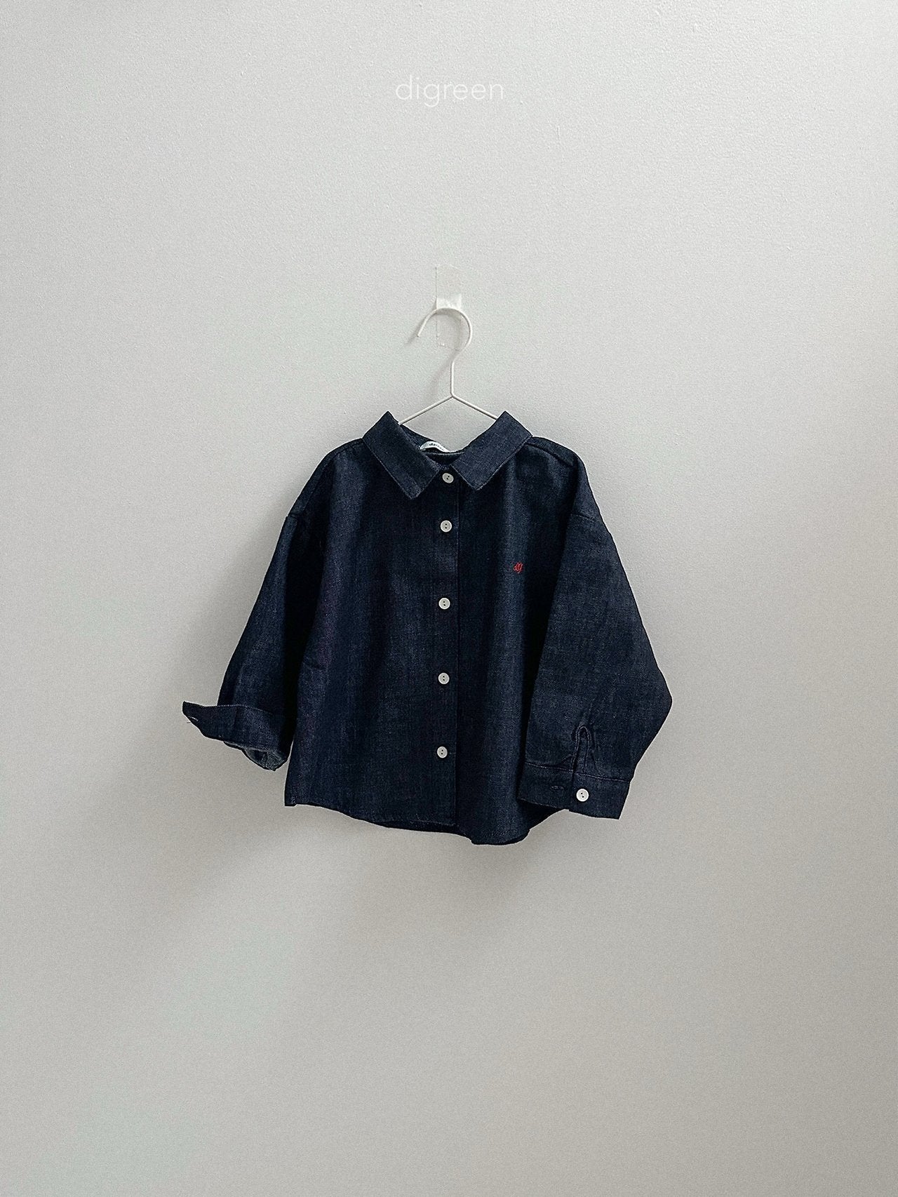 【予約】denim shirt / digreen (S-XXL)