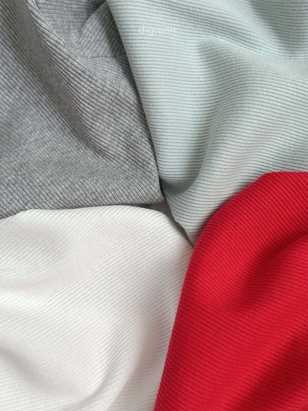 【予約】hug ribbed T / digreen(S-XXL)
