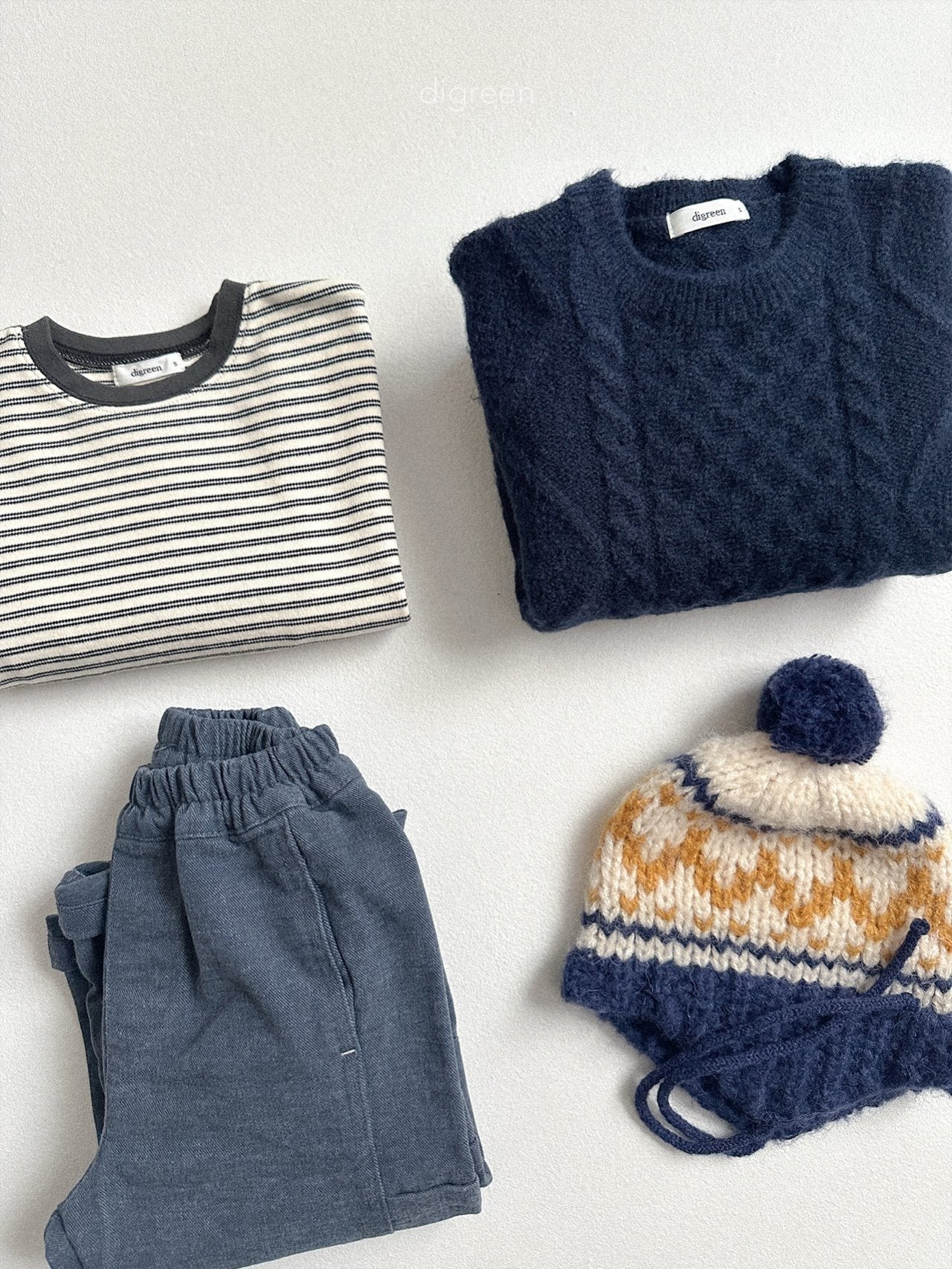 【予約】Bebe Twist knit / digreen(S-XXL)