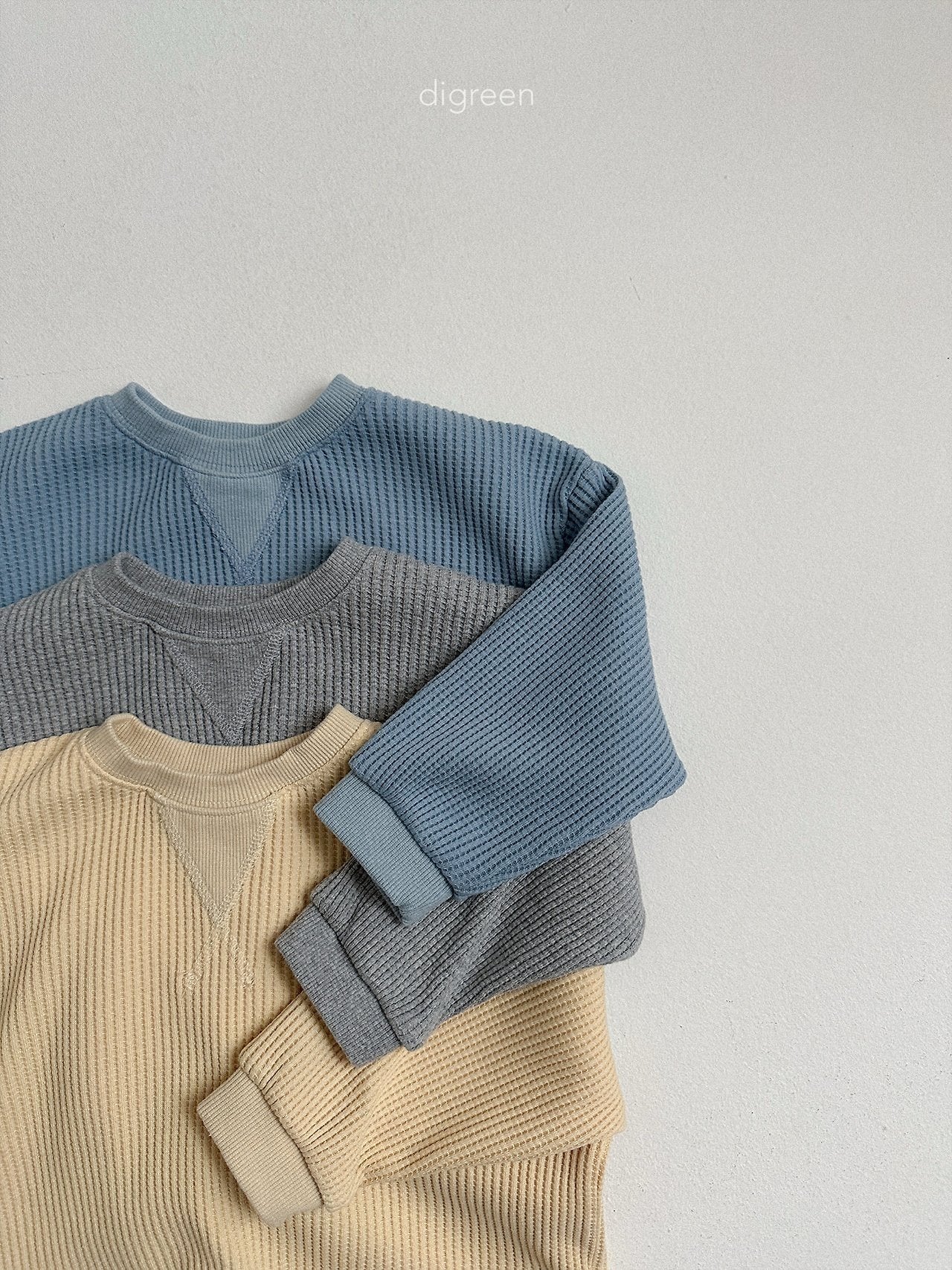 【予約】flat waffle mtm/ digreen(S-XXL)