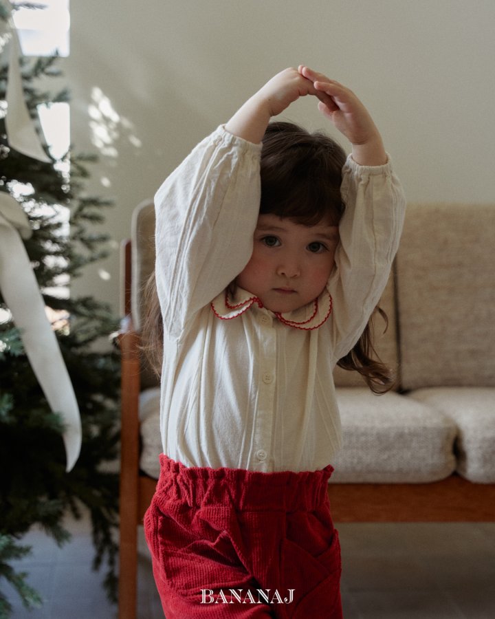 【予約】ratte blouse / bananaj (XS-JS)