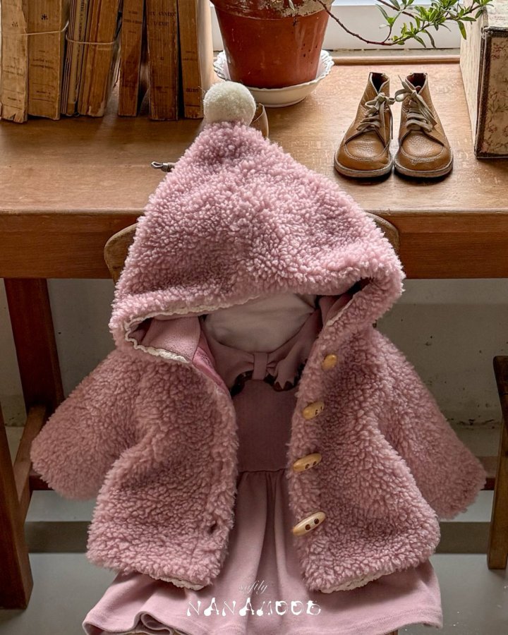 【予約】hood mongel coat / nanamood (6m-18m)꼬깔몽글코트