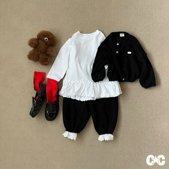 【予約】裾レースパンツ / cantucci studio (XS-JS)글린다레이스팬츠