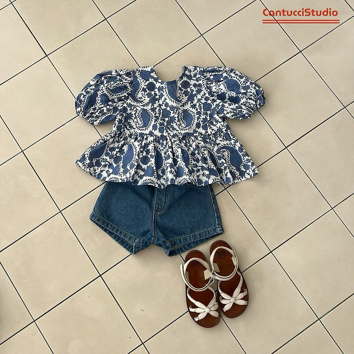 【予約】Isabel blouse / cantucci studio XS-JS,Adult