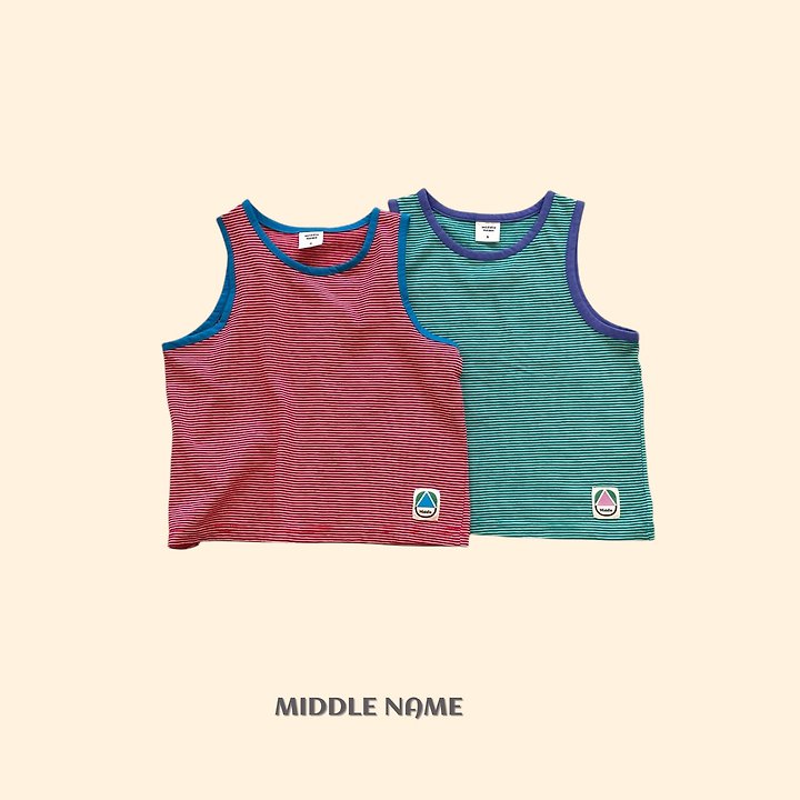 【予約】rappa bicolor sleeveless / middle nameS-JM
