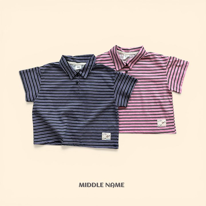 【予約】patch collar T / middle nameS-JM