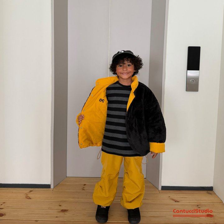 【予約】cocoa border T / cantucci studio (XS-XL, Adult)