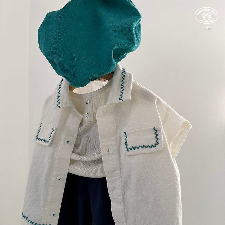 【予約】wave shirt / goubebe물결