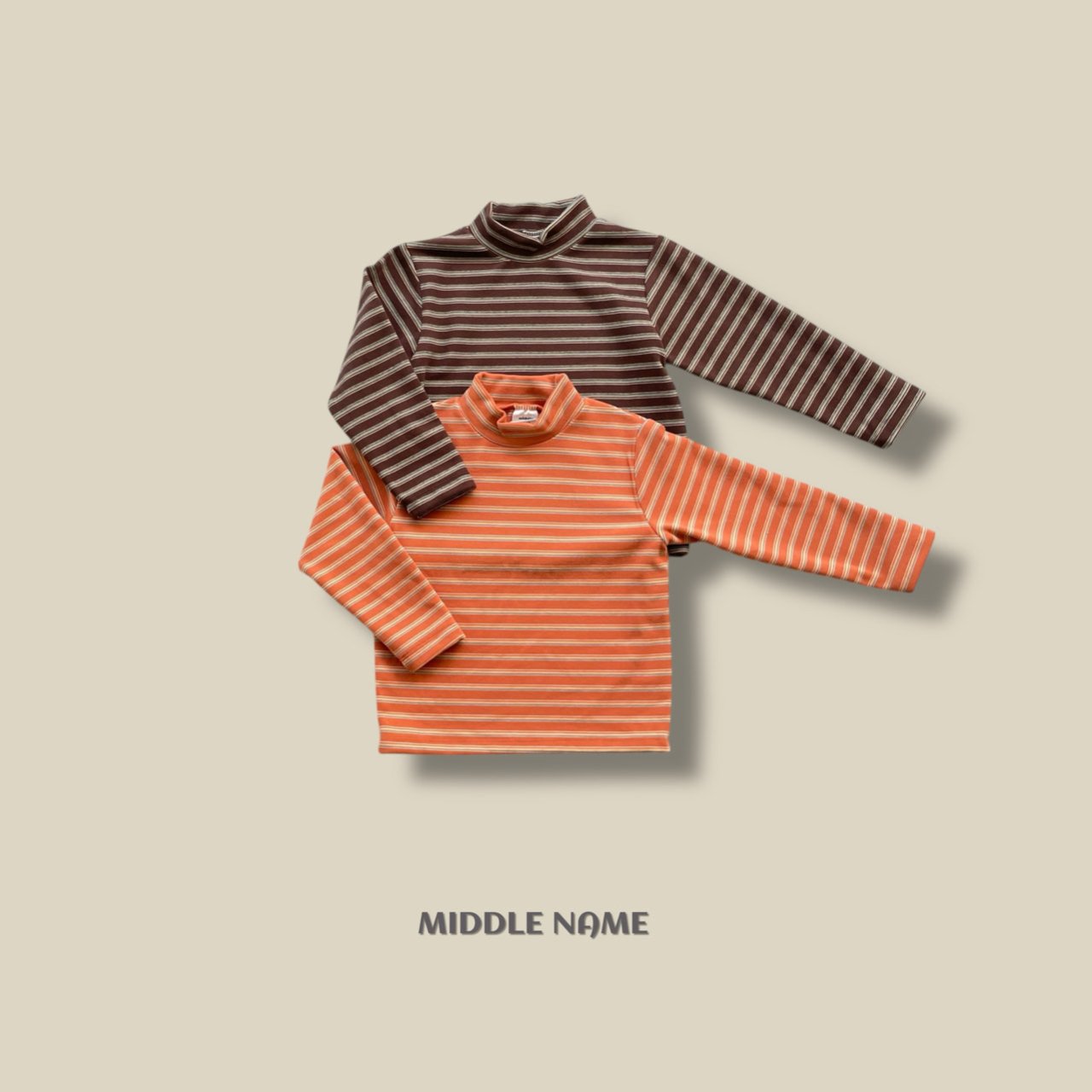 【予約】border half polo T / middle name (S-JM)