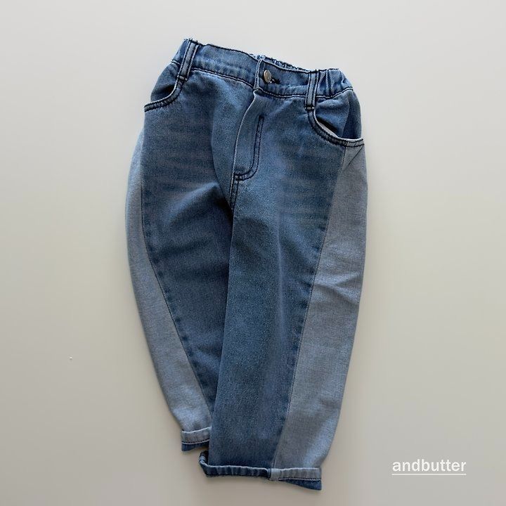 【予約】Curved Denim Pants / andbutter(S-JM)