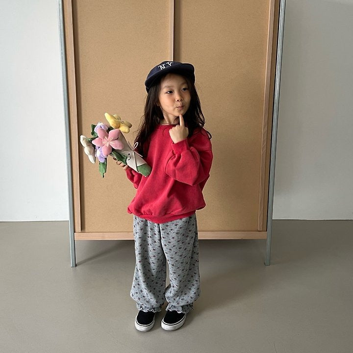 【予約】maribu flower pants / cantucci studio(XS-JS)