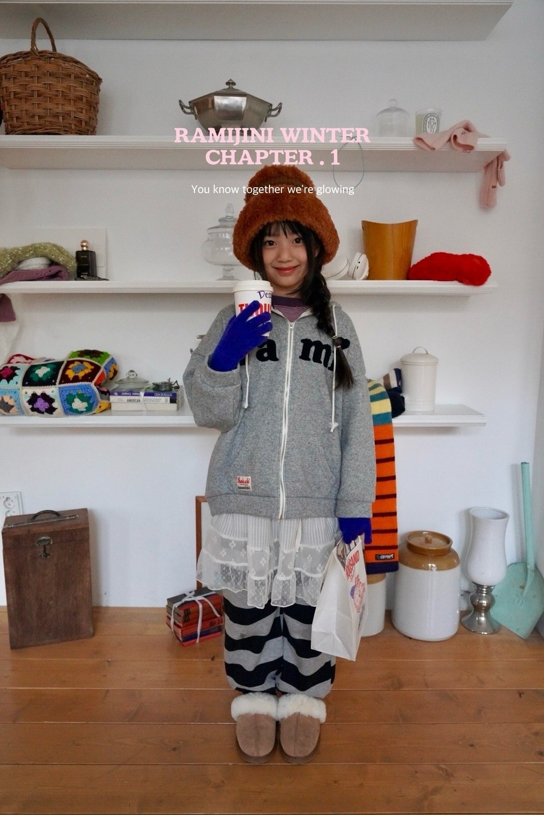 【予約】rami hood zip up / ramijini (S-JM)