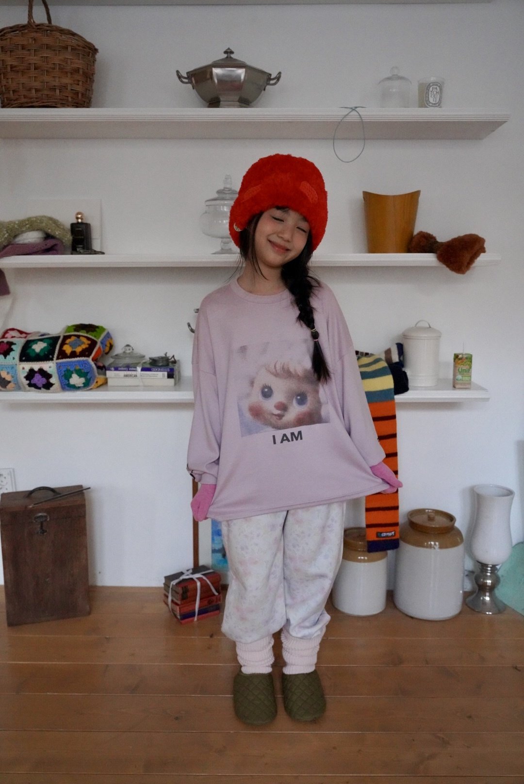 【予約】joy flower pants  / ramijini (S-JM)