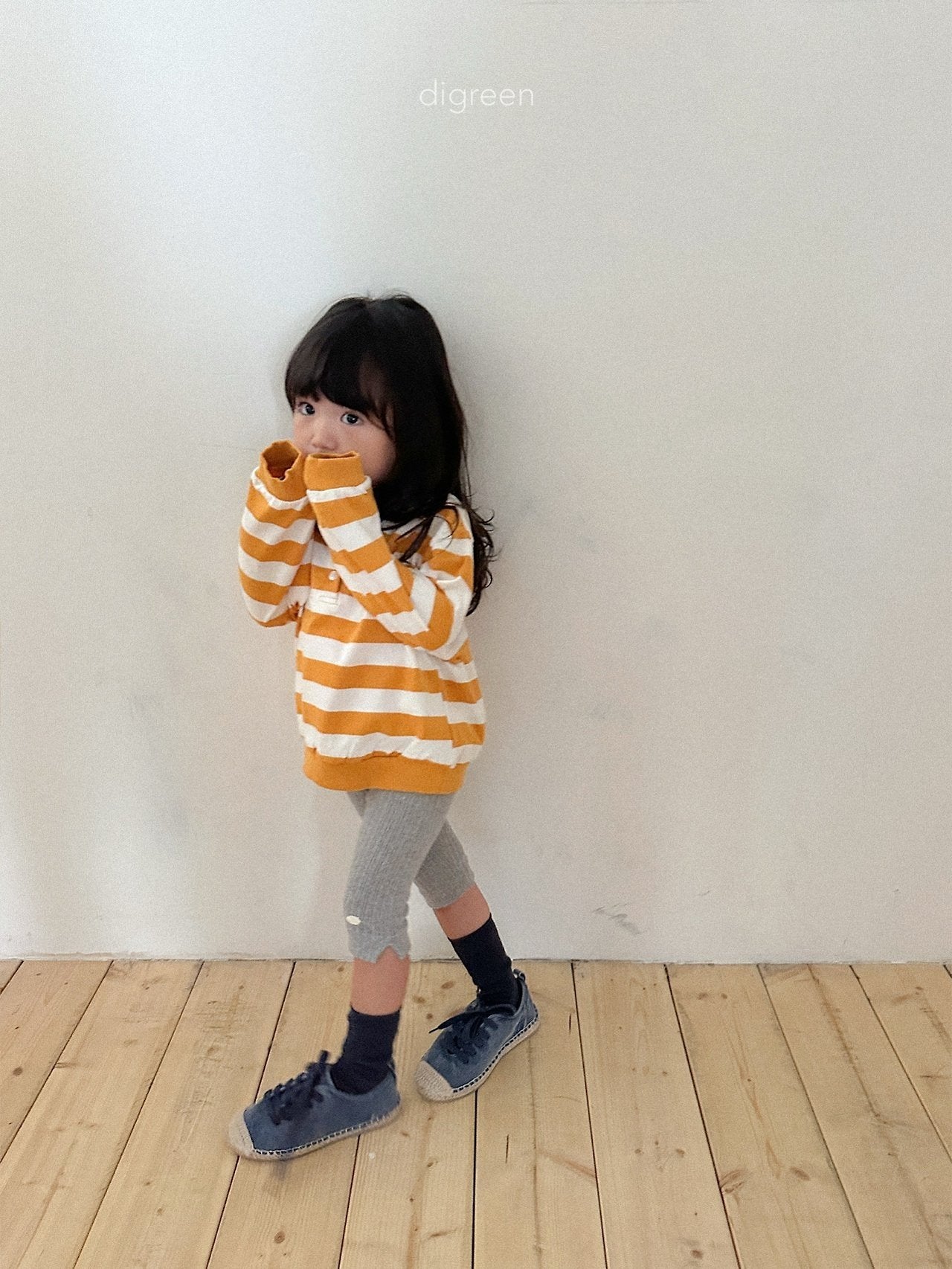 【予約】rib capri leggings / digreen (S-XXL)