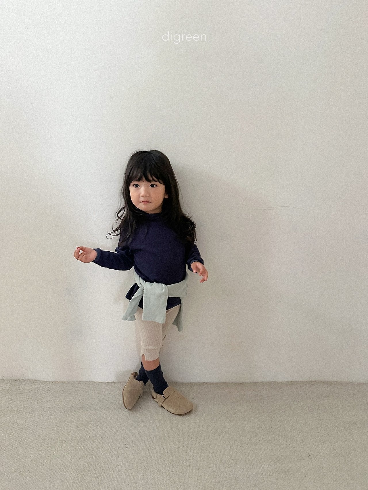 【予約】rib capri leggings / digreen (S-XXL)