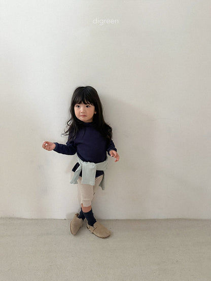 【予約】rib capri leggings / digreen (S-XXL)