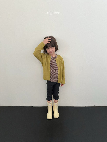 【予約】rib capri leggings / digreen (S-XXL)