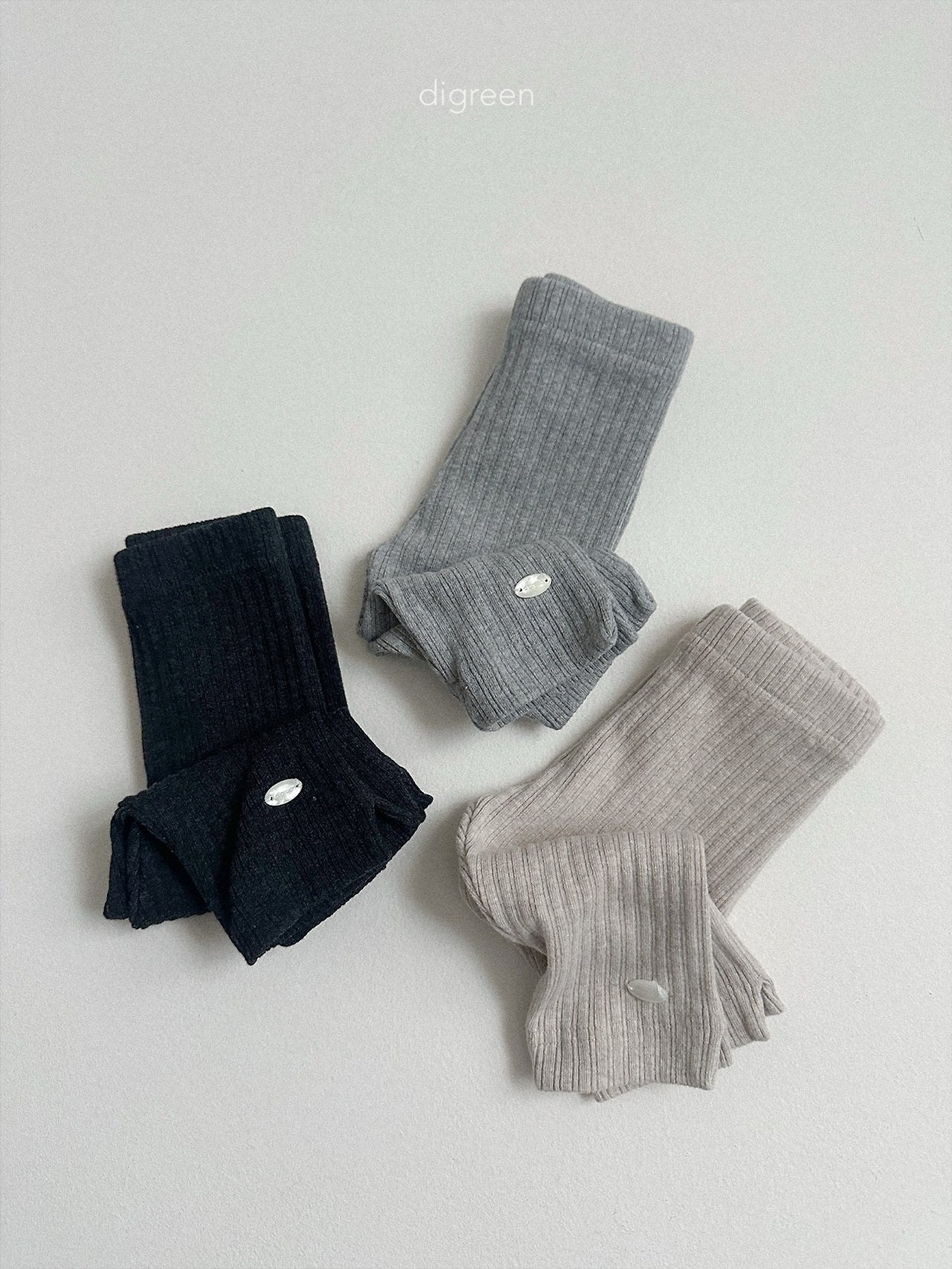 【予約】rib capri leggings / digreen (S-XXL)