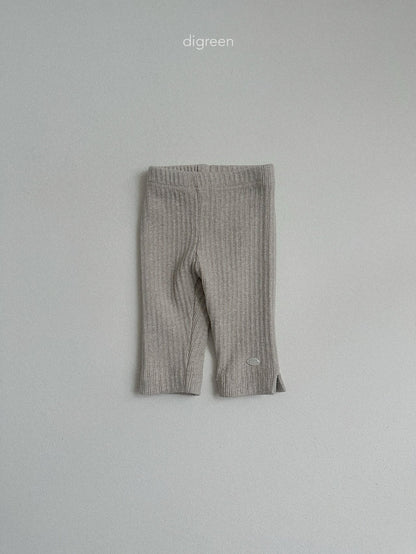 【予約】rib capri leggings / digreen (S-XXL)