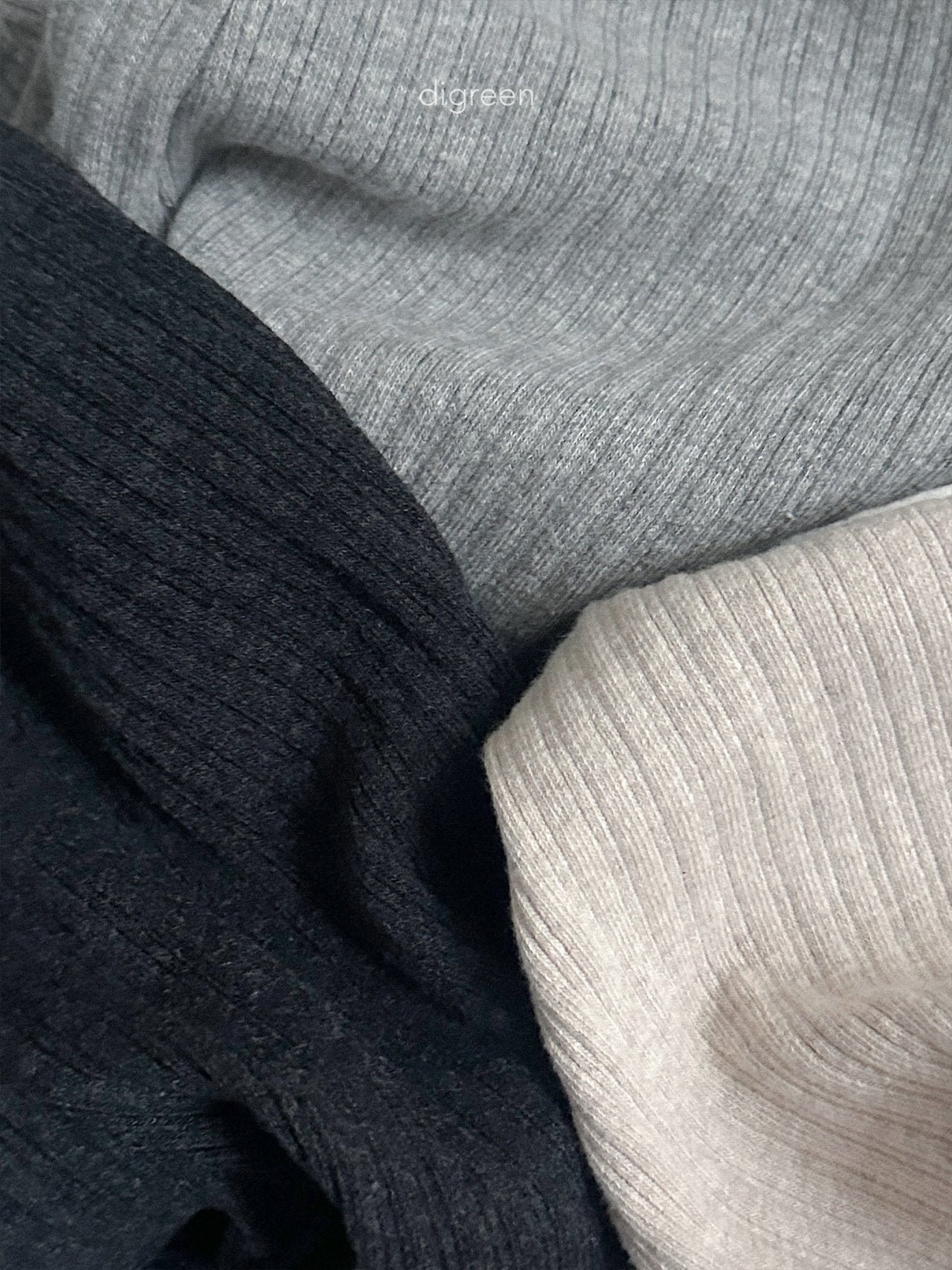 【予約】rib capri leggings / digreen (S-XXL)