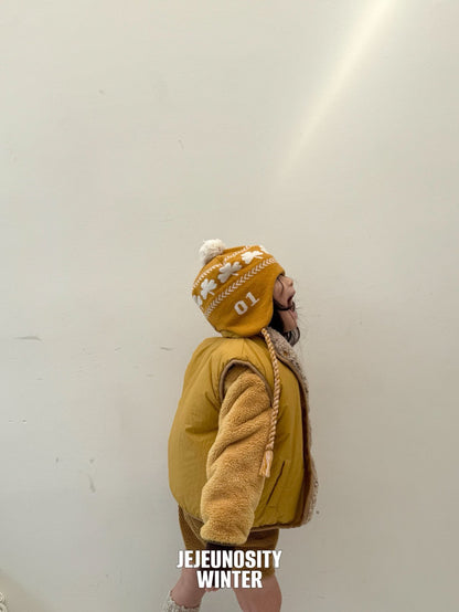 【予約】white boa vest / jejeunosity (XS-JM) 백덤블링