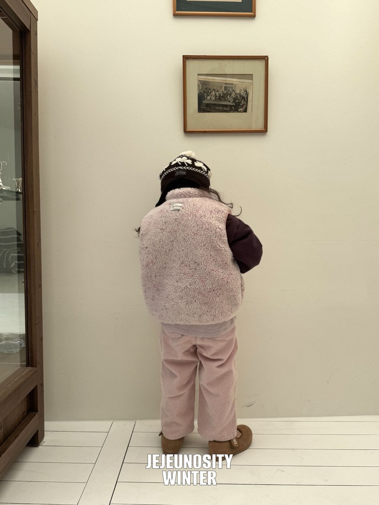 【予約】white boa vest / jejeunosity (XS-JM) 백덤블링