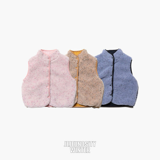 【予約】white boa vest / jejeunosity (XS-JM) 백덤블링