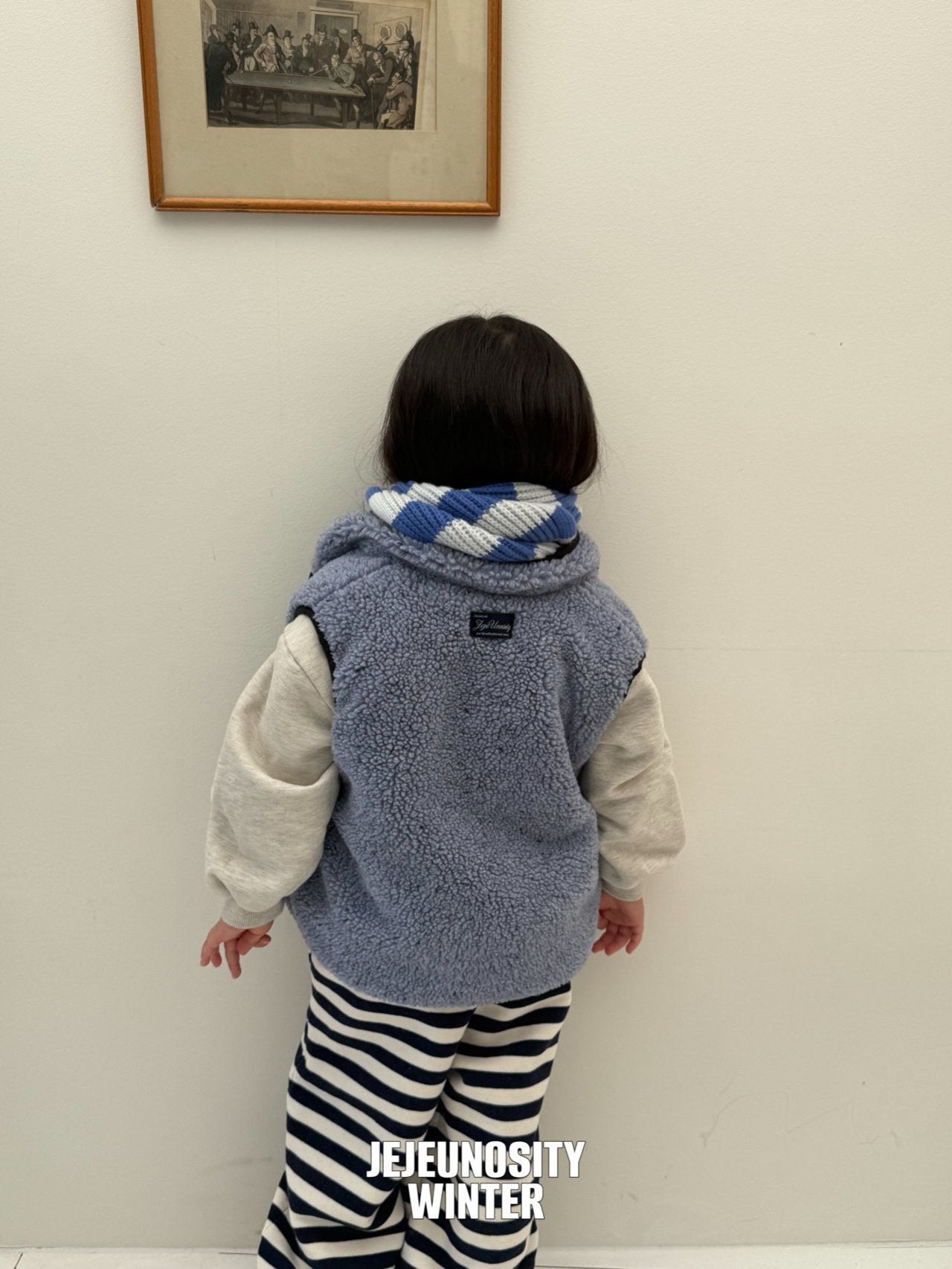 【予約】white boa vest / jejeunosity (XS-JM) 백덤블링