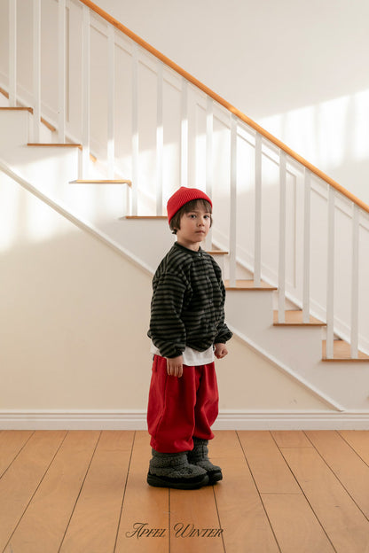 【予約】popo line cardigan  / apfel (S-2XL)