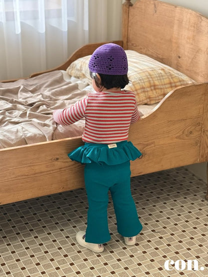 【予約】カラーリブTシャツ / con. (XXS-M)