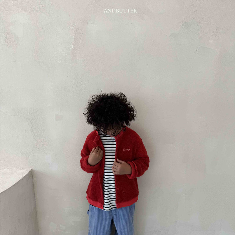 【予約】Creamy Cardigan  /  andbutter (S-JM)