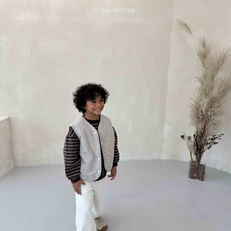 【予約】Reversible ST Dumble Vest  /  andbutter (S-JM)