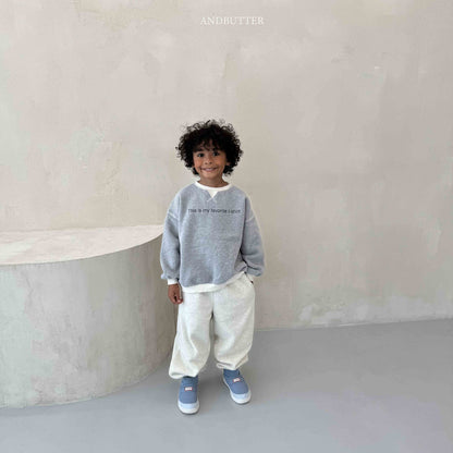 【予約】Fleece  Line Jogger Pants / andbutter(S-JM)