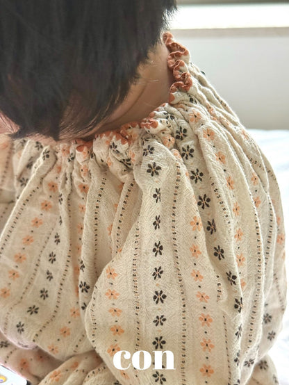 【予約】mellow blouse /  con